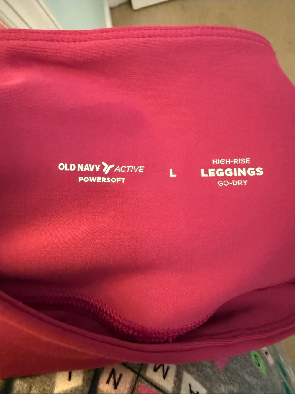 Old Navy Pink High-Rise Active Leggings for Women